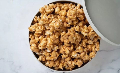 پاپ کورن کره بادام زمینی